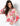 Chemise en satin à motifs