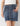 Button-front denim Skirt