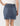 Button-front denim Skirt