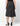 Satin skirt with polka dot pattern