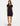 Robe courte à détails croisés