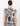 V-neck T-shirt with Abstract Floral Print