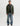 Manteau matelassé uni à capuchon pour homme