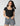 Square-neck Ribbed T-shirt