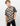 T-shirt en coton bio à motif damier