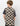 T-shirt en coton bio à motif damier