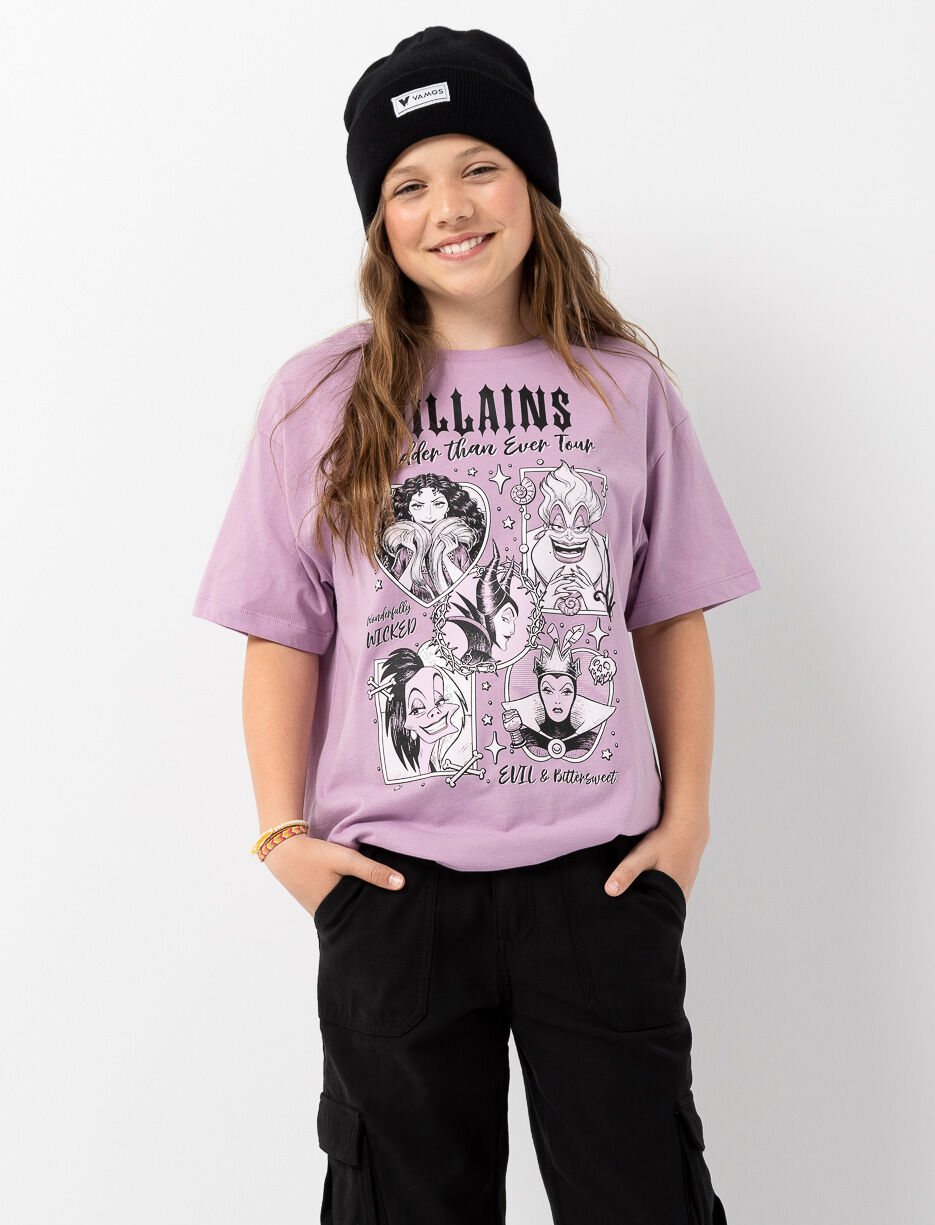 Oversized Printed T-shirt - Disney Villains