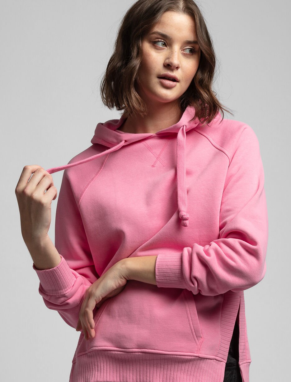 Solid Hoodie with Slits