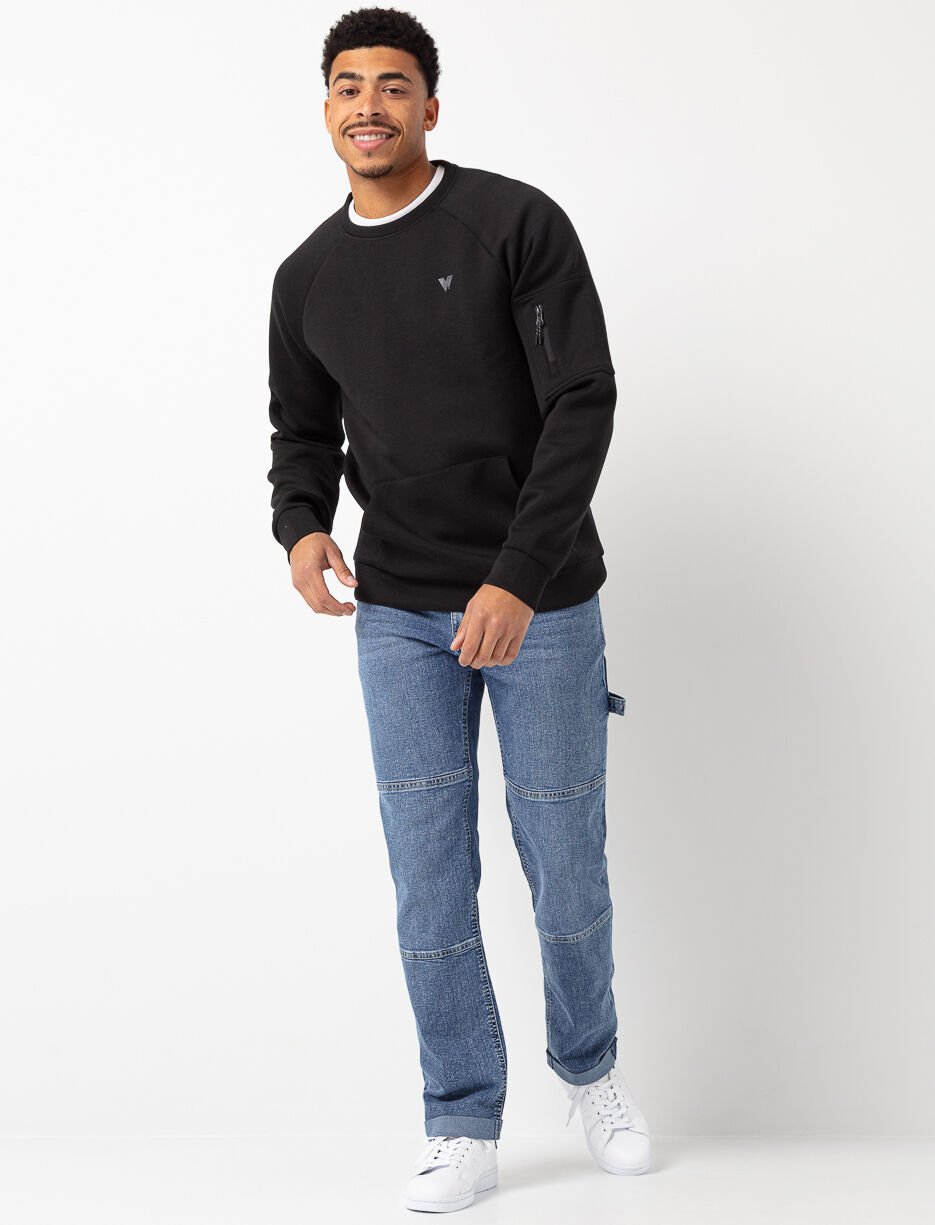 Jean droit à taille régulière