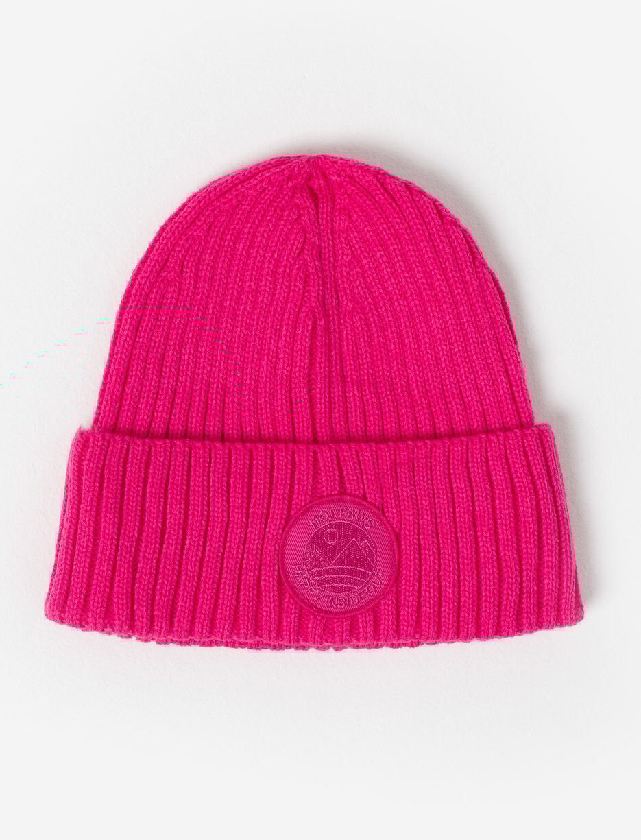 Recycled Ribbed Knit Beanie