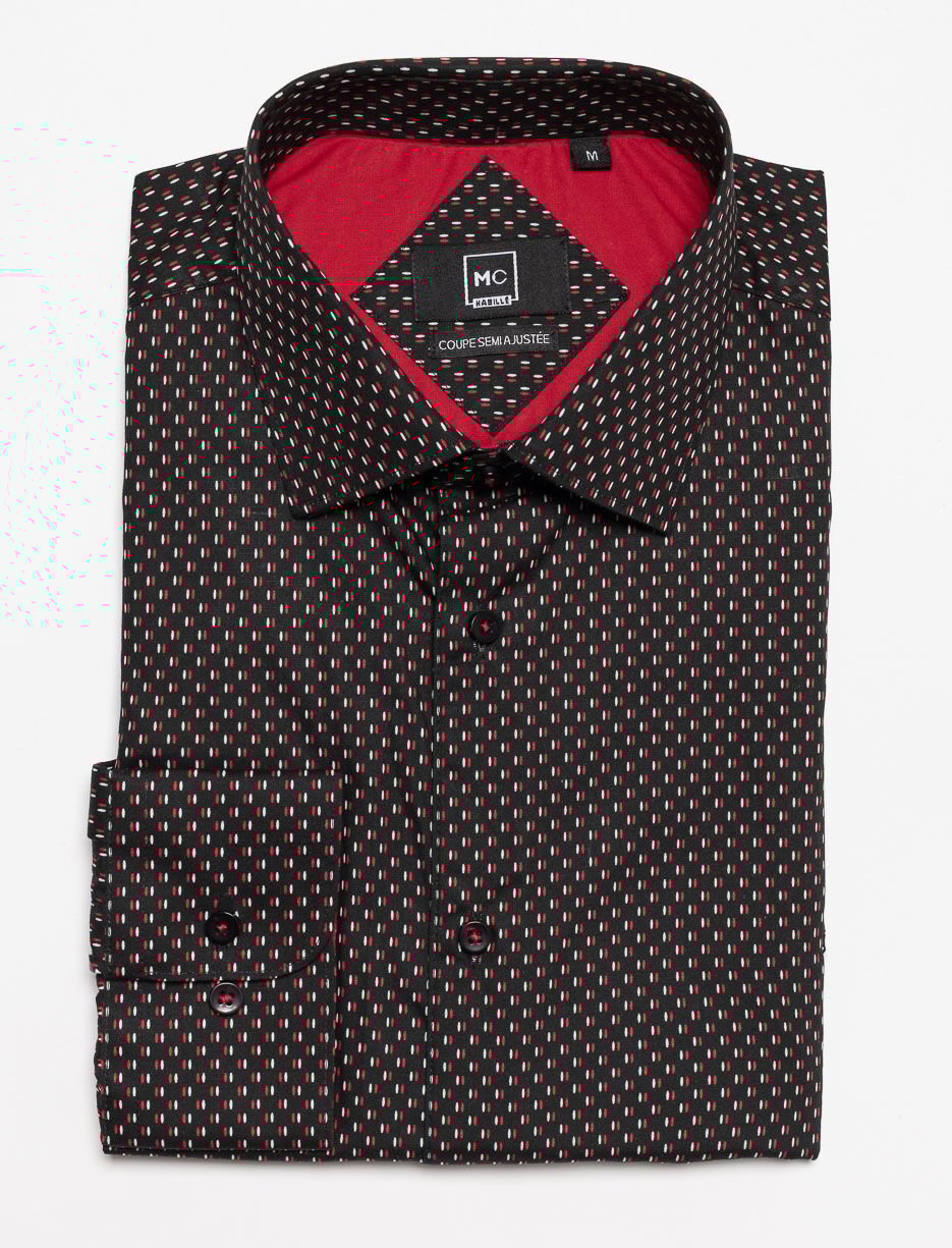 Chemise habillée à motif