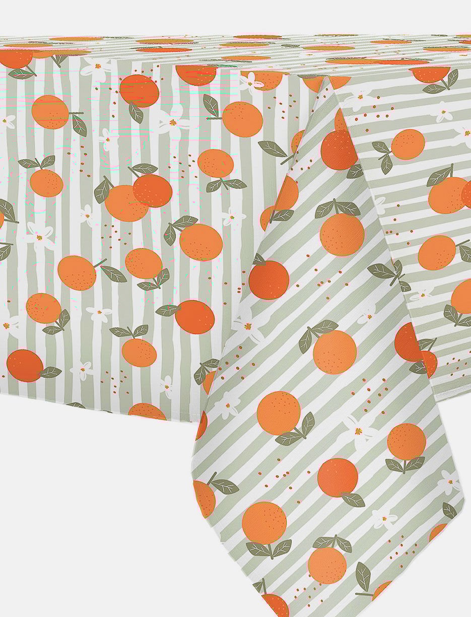 Textured Printed Tablecloth