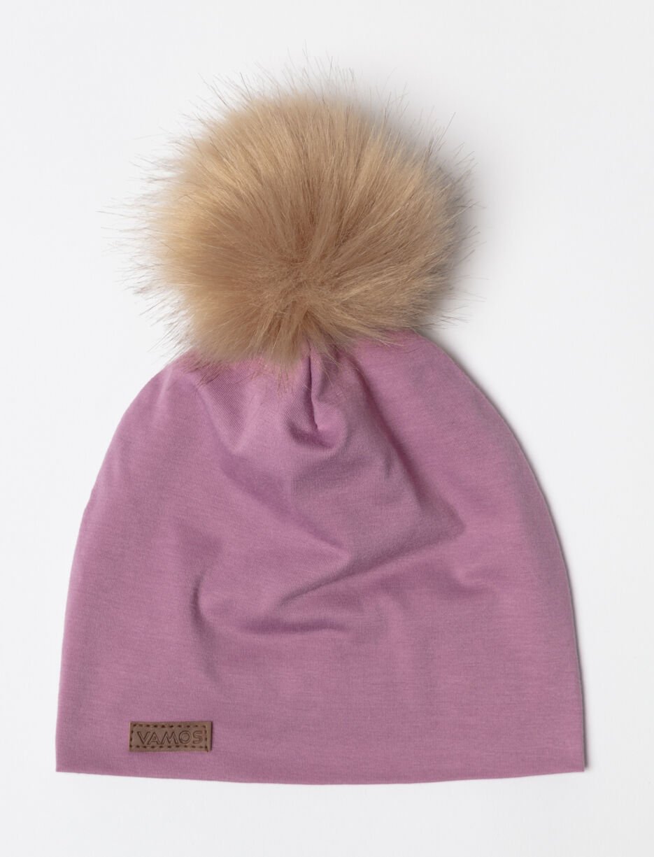 Tuque en jersey à pompon