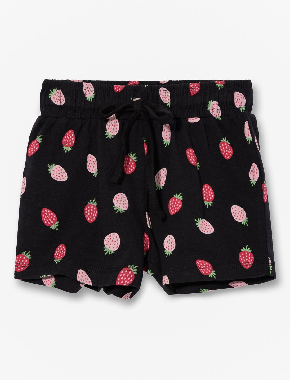 Printed Elastic-waist Shorts - Little Girl