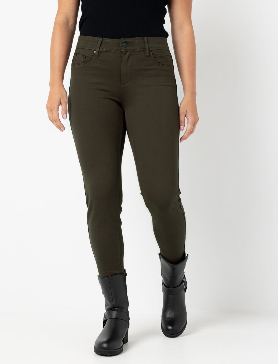 Pantalon étroit uni Pantalon étroit uni