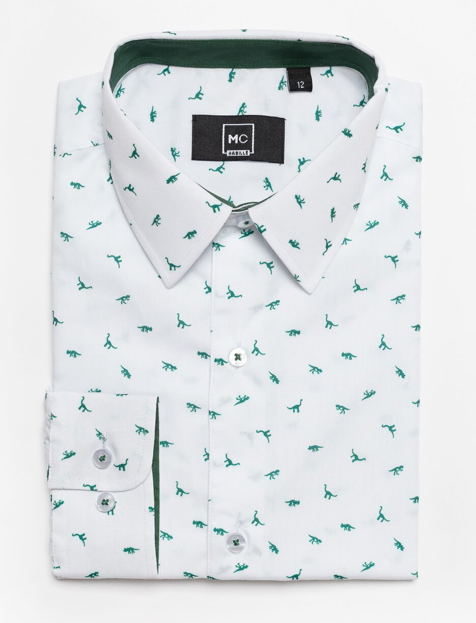 Chemise habillée à motif - ado garçon