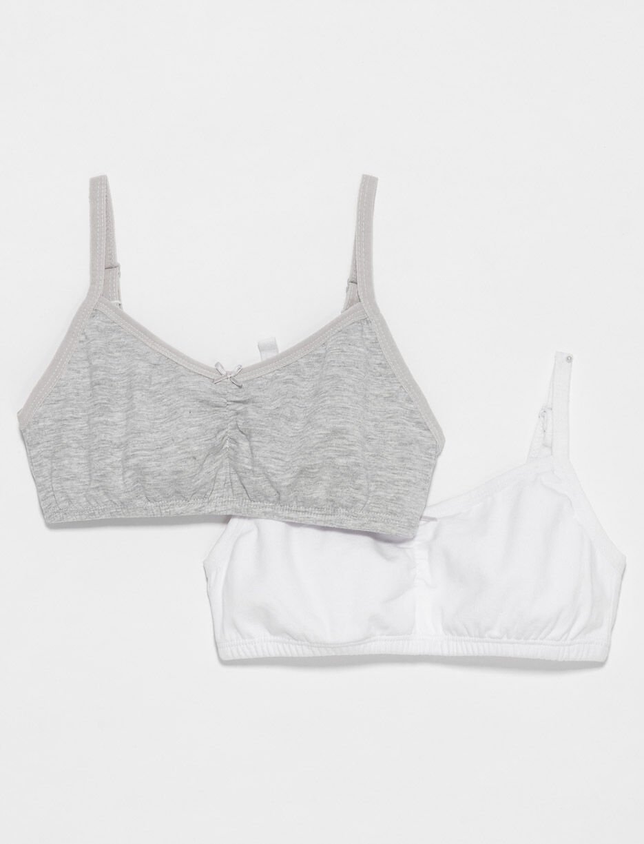 2 bralettes unies