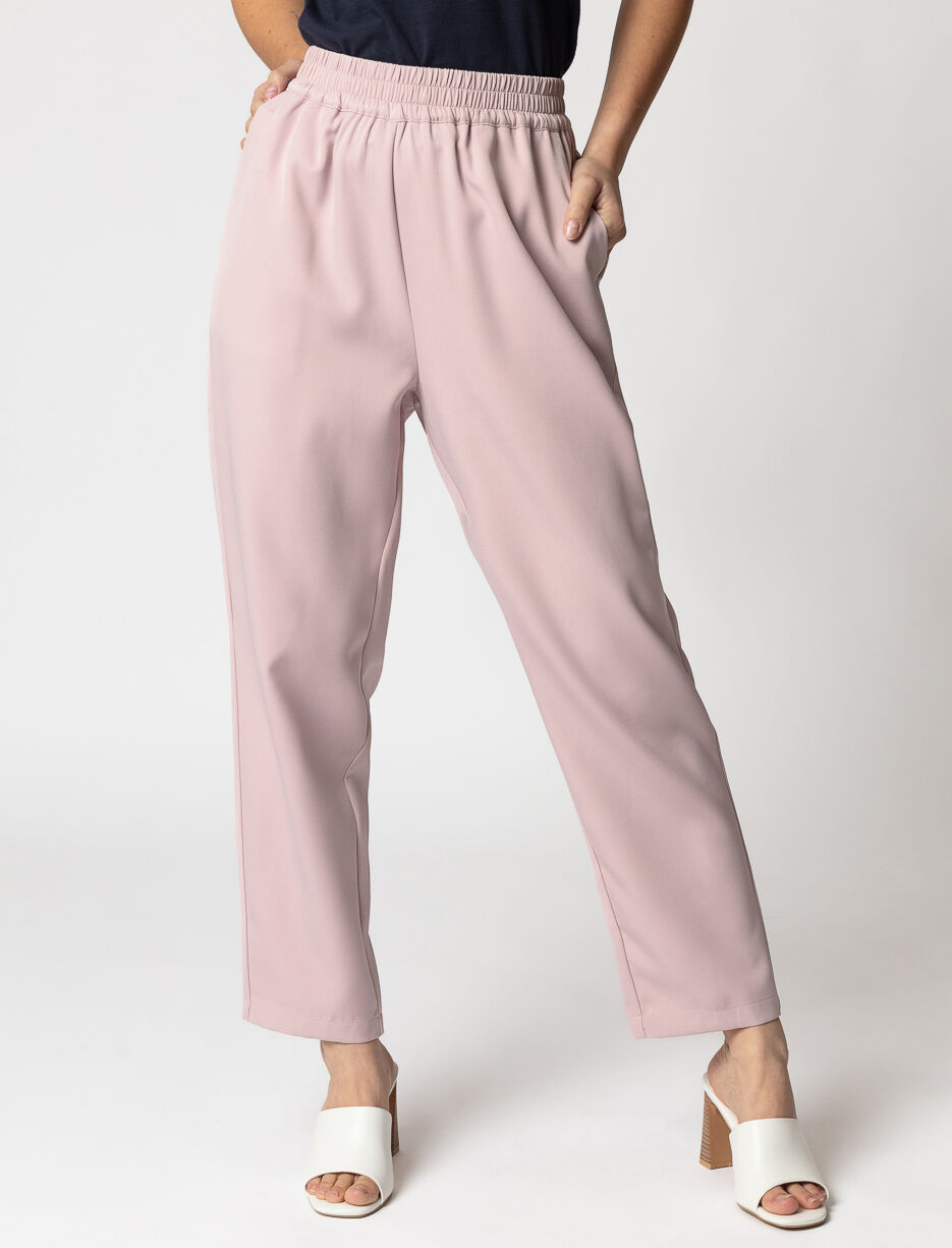 Pantalon droit à enfiler