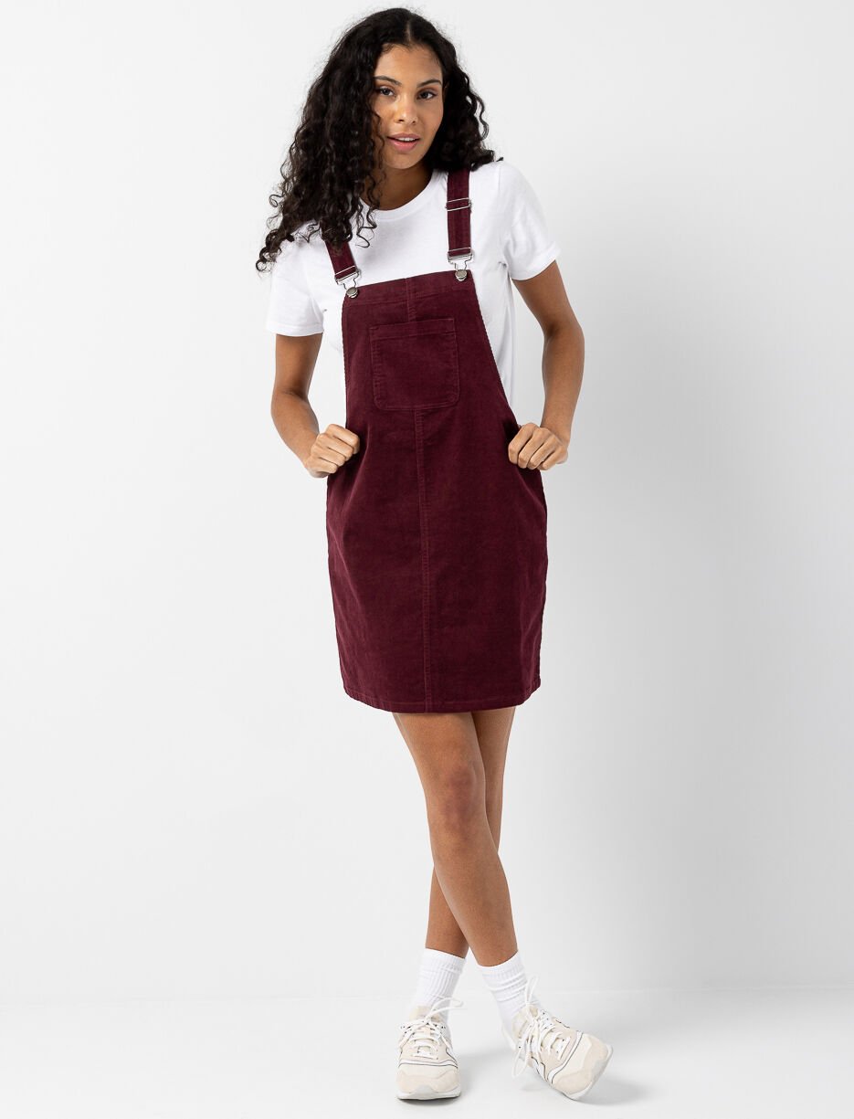 Robe-salopette en corduroy