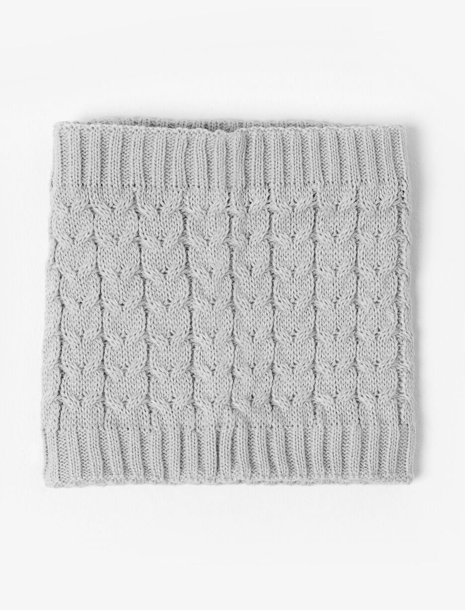 Cache-cou en tricot côtelé - petite fille