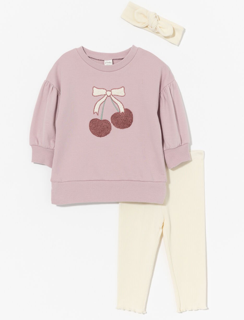 Ens. 2 pièces tunique et legging côtelé