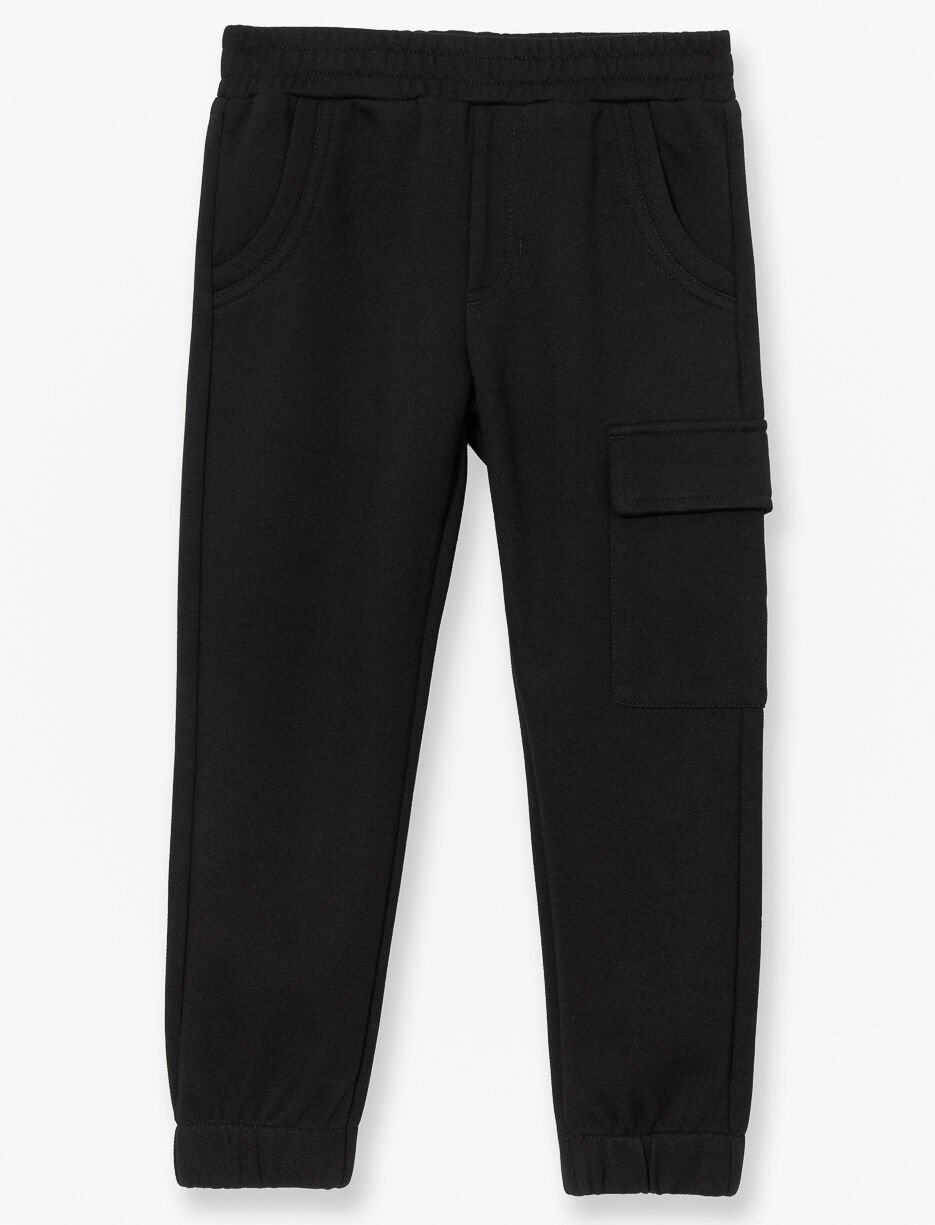 Pantalon jogger cargo ouaté - petit garçon