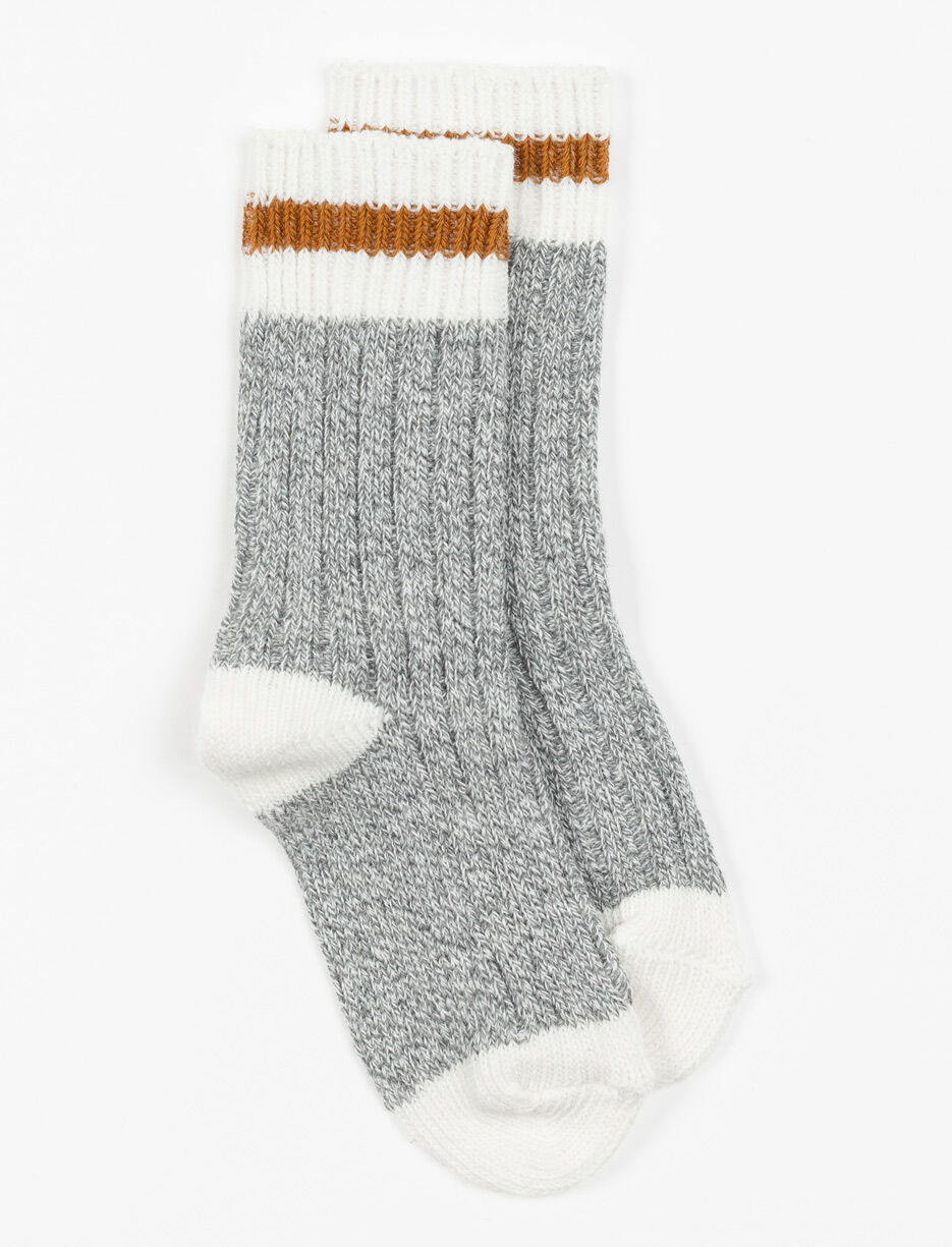 Chaussettes à rayures contrastantes