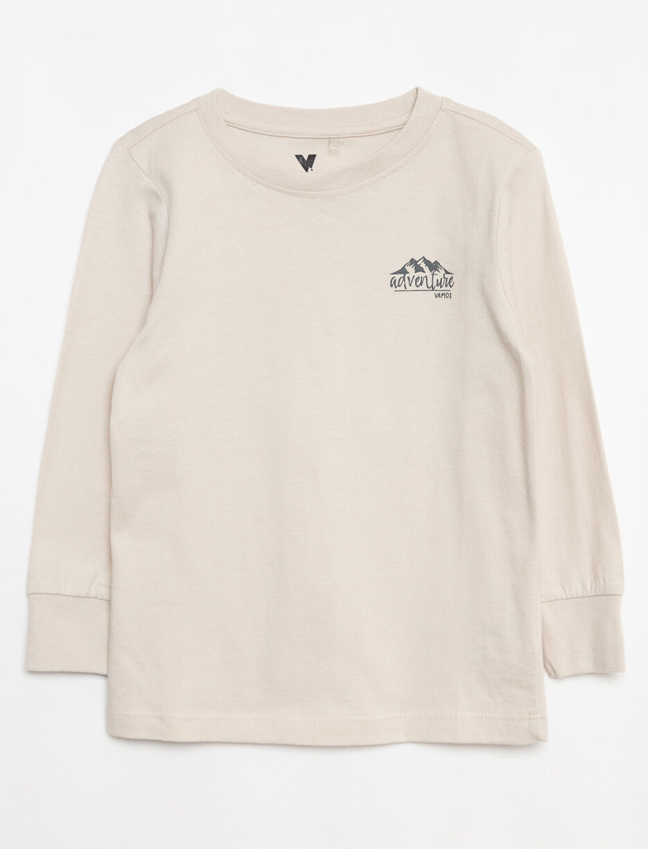 T-shirt imprimé à manches longues 