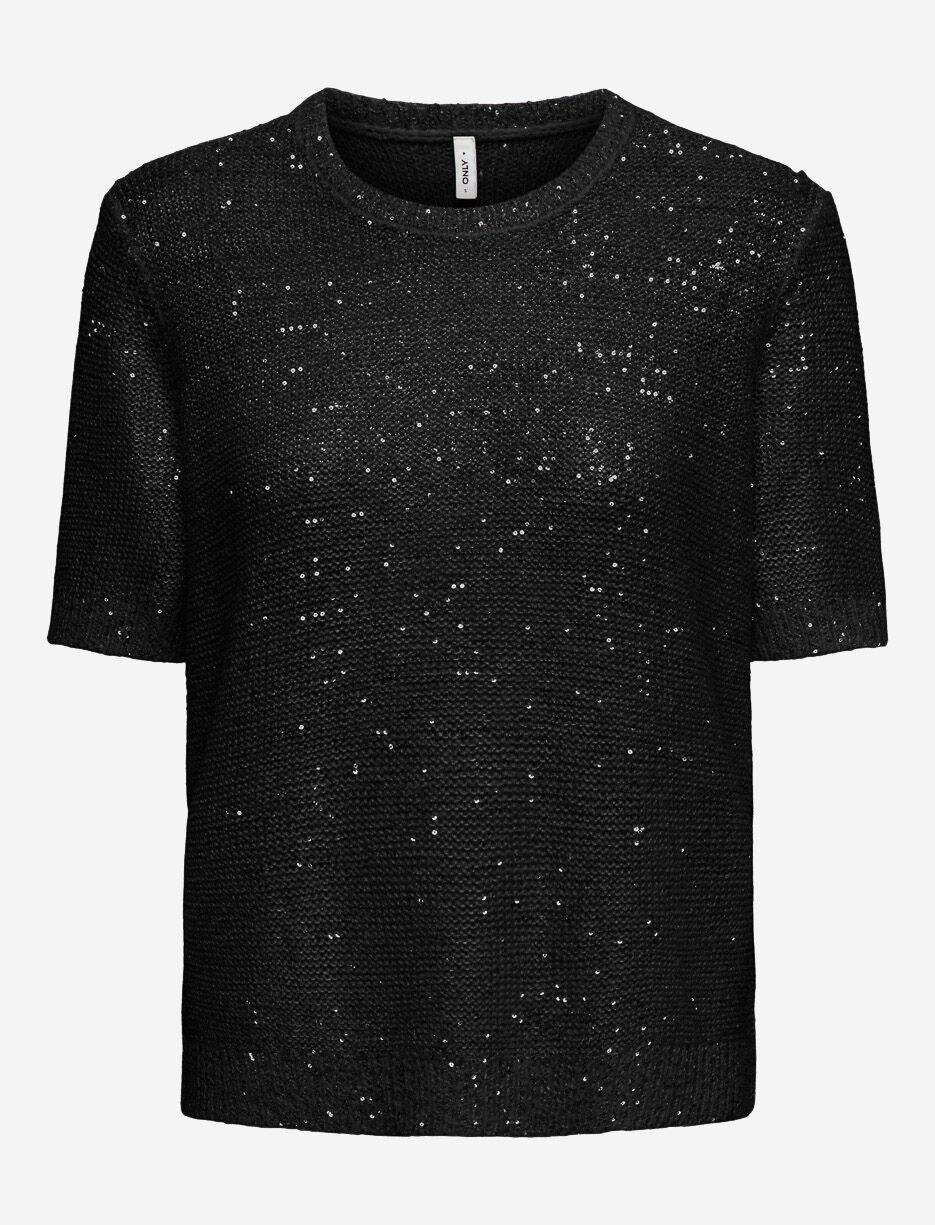Knit T-shirt with Sequins