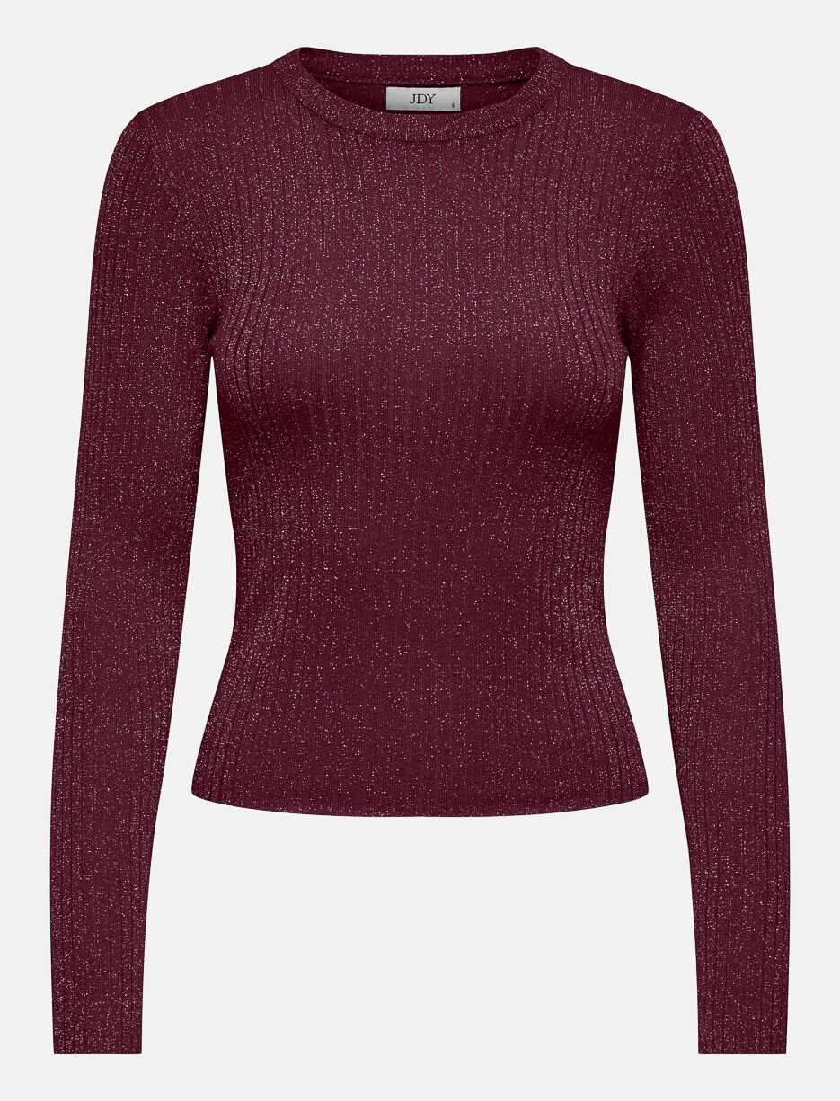 T-shirt côtelé à manches longues