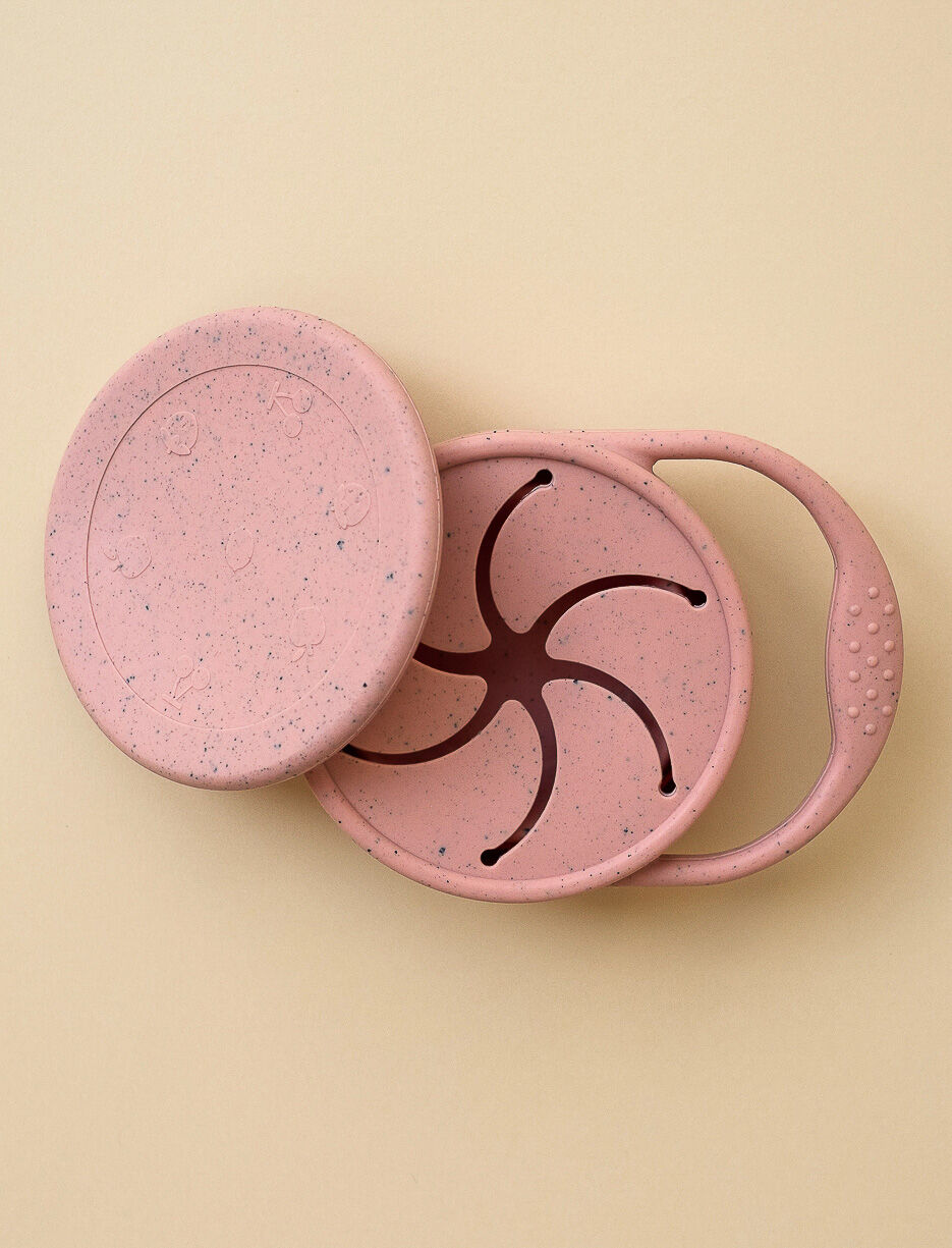 Bol à collation repliable avec couvercle