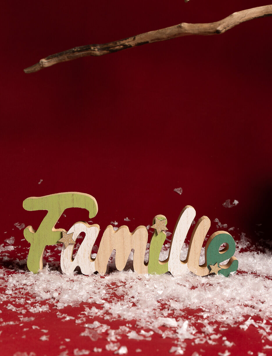 Décoration en bois Famille