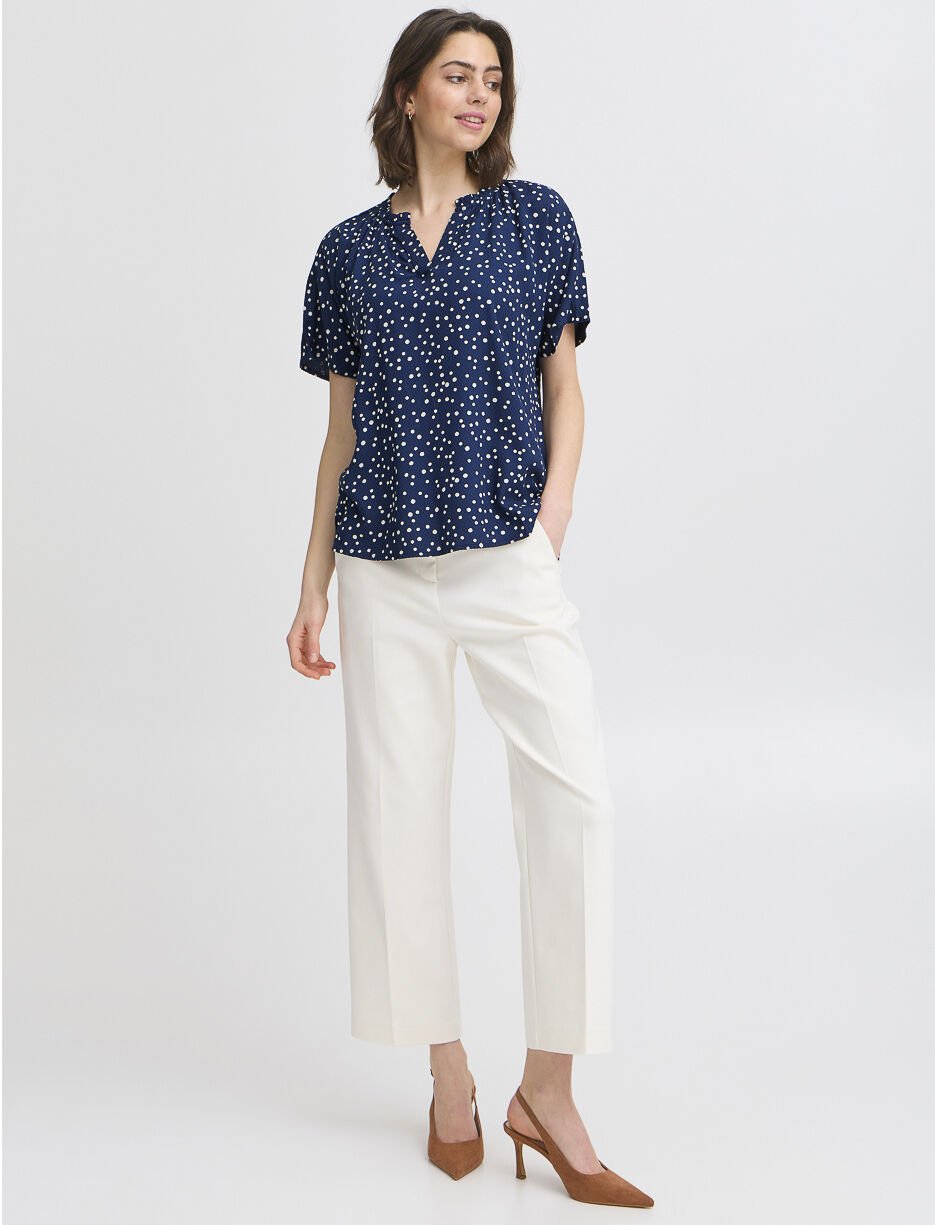 Floral V-neck Blouse