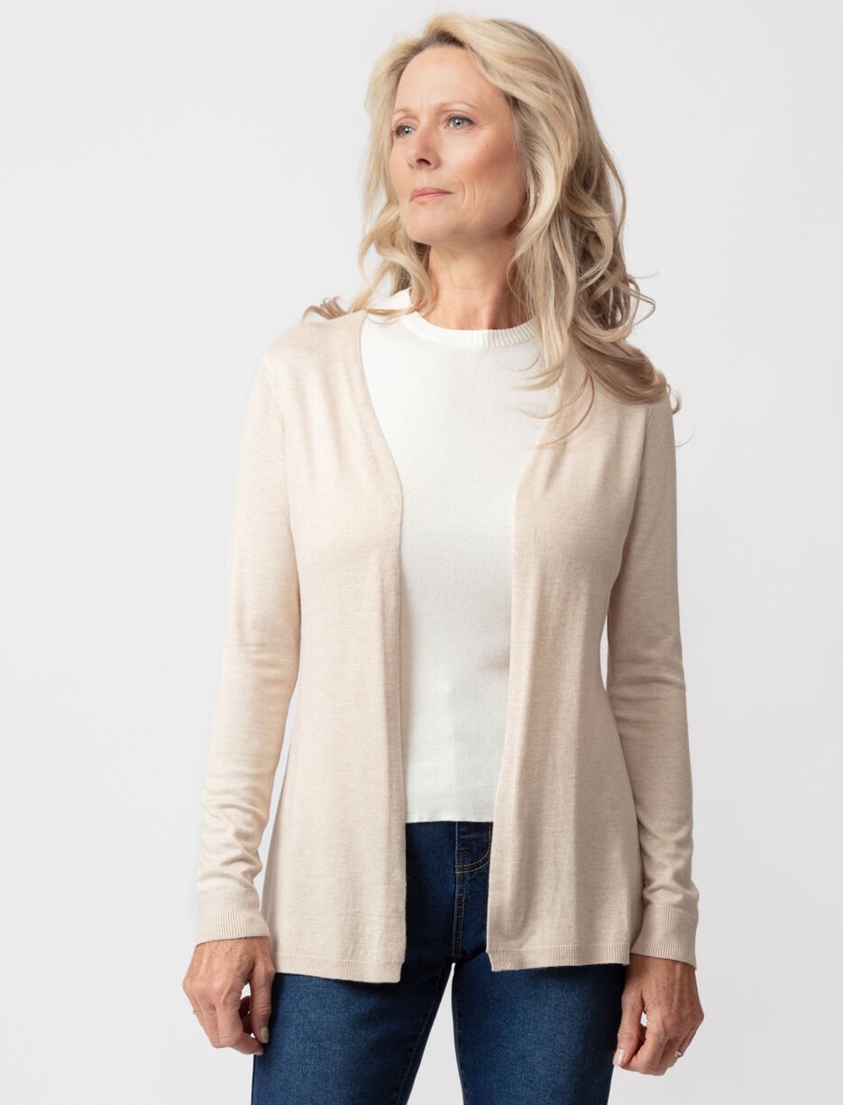 Cardigan en tricot ouvert