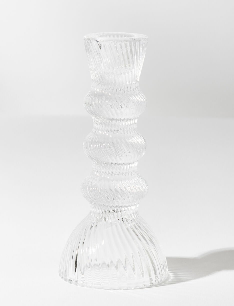 Porte-chandelle en verre Porte-chandelle en verre