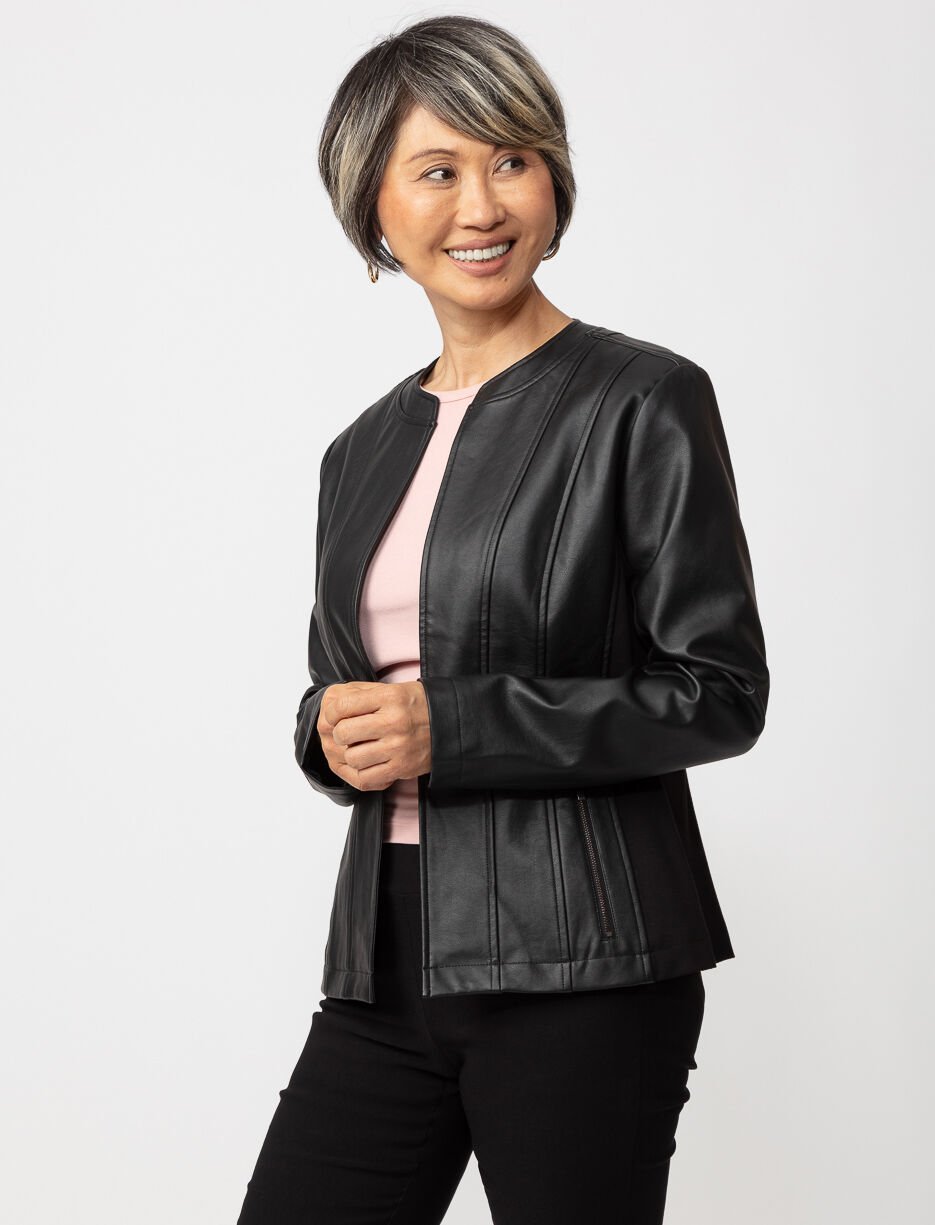 Faux-leather Blazer Faux-leather Blazer
