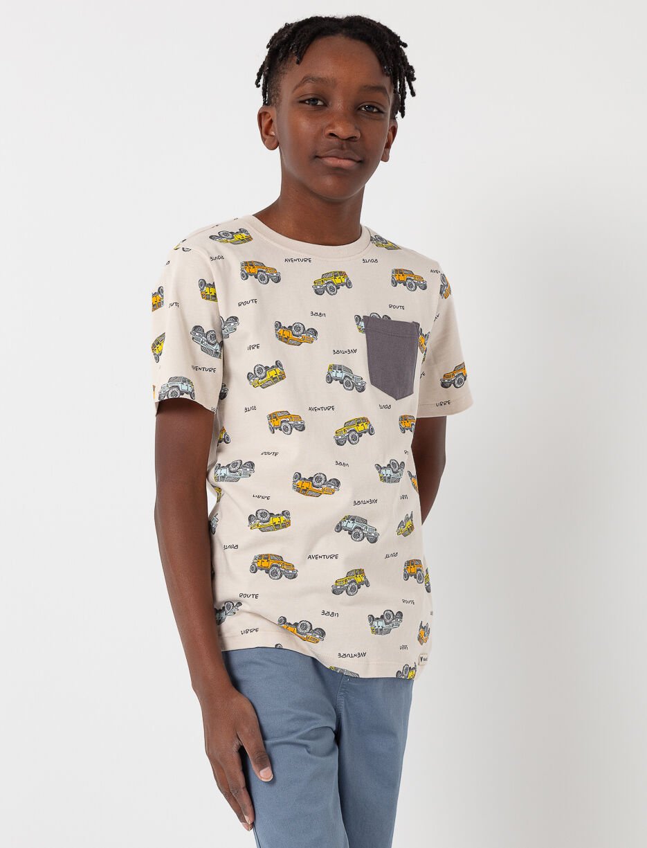 T-shirt à motifs avec poche