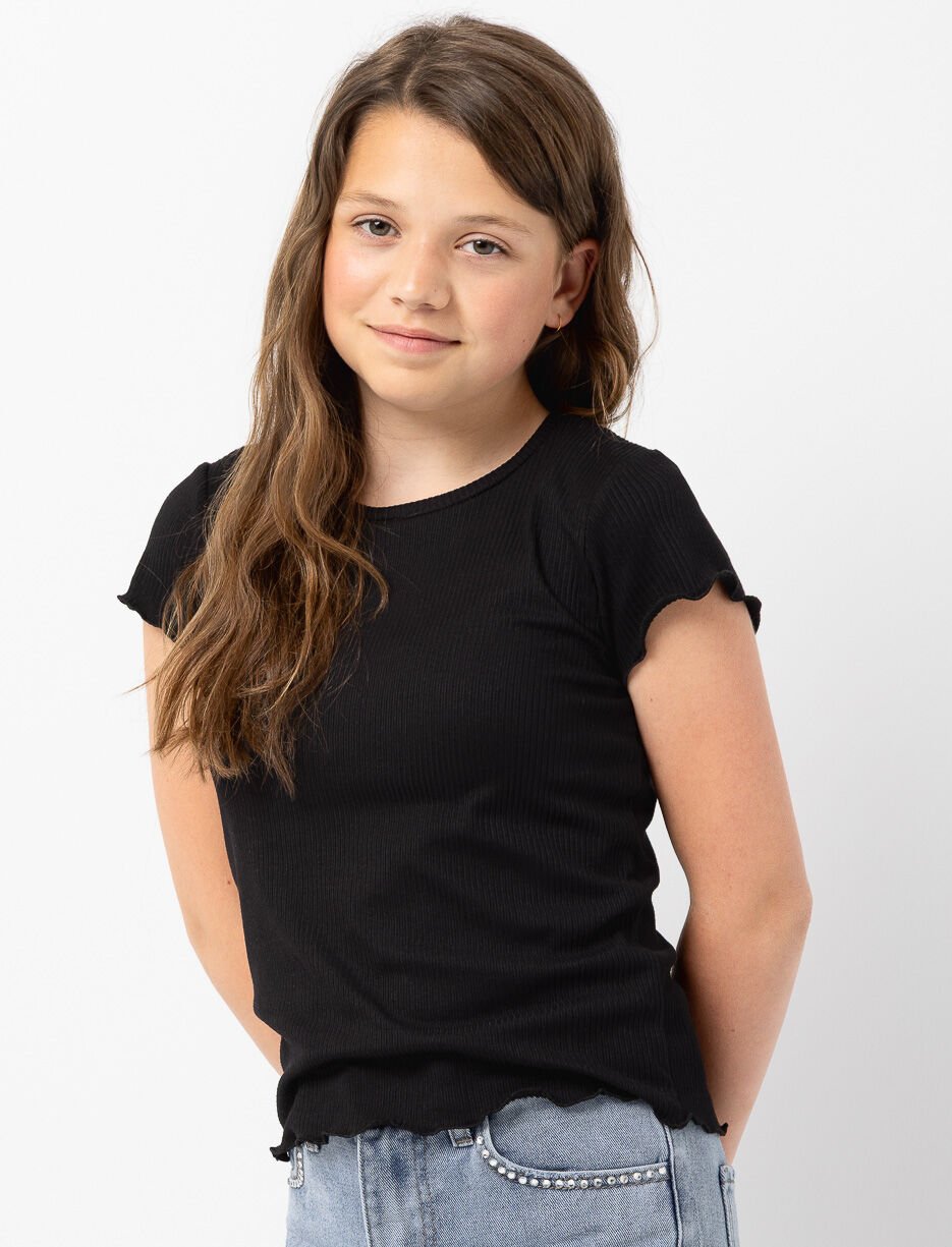 T-shirt à finition laitue