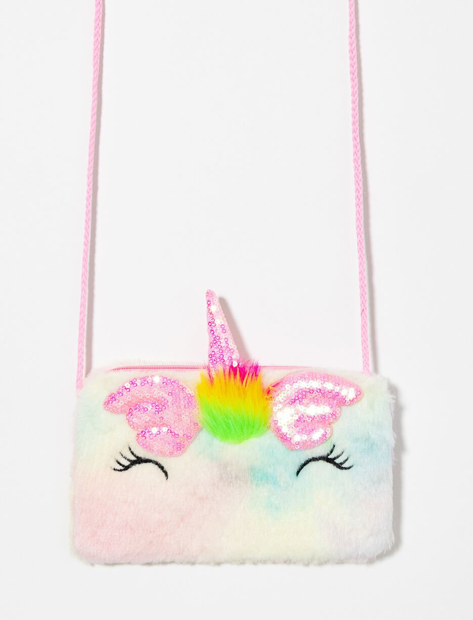 Plush Unicorn Crossbody Bag