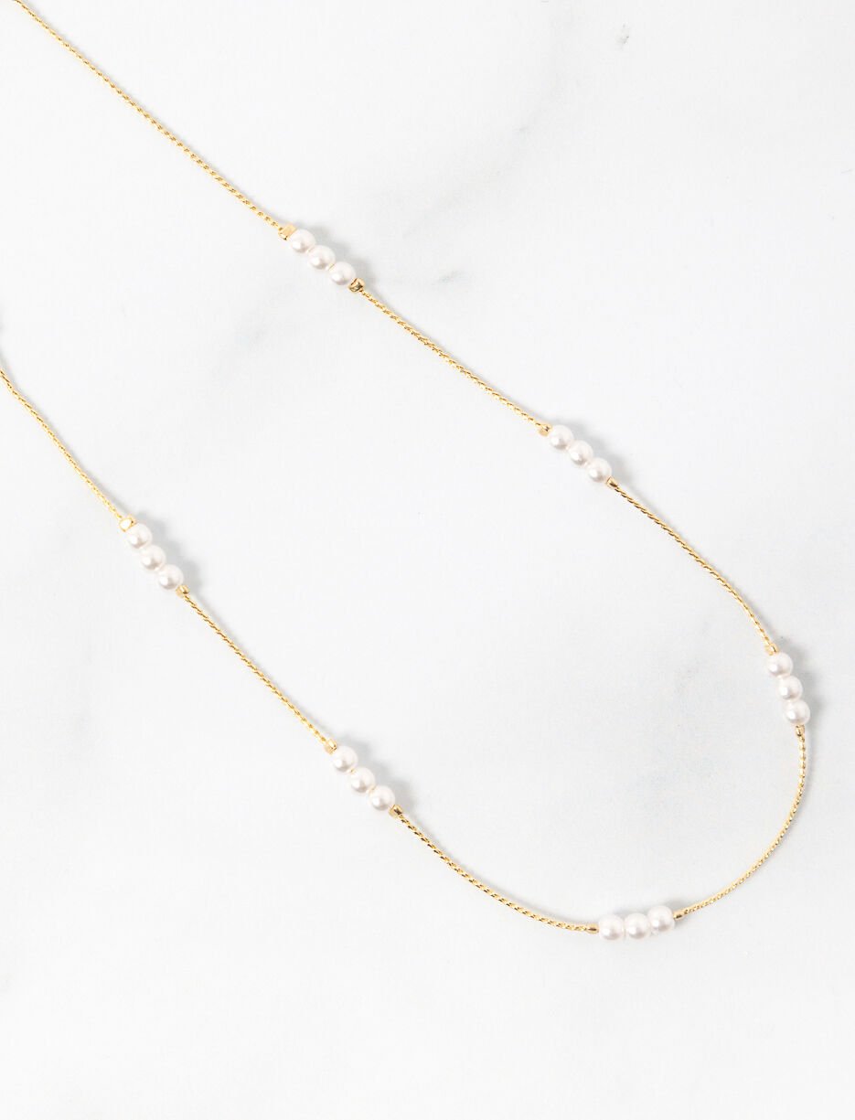 Collier torsadé avec perles