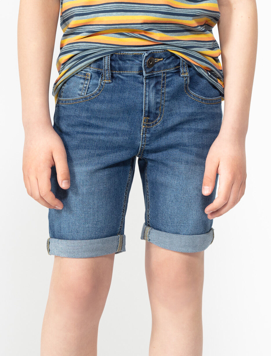 Stretch Denim Shorts