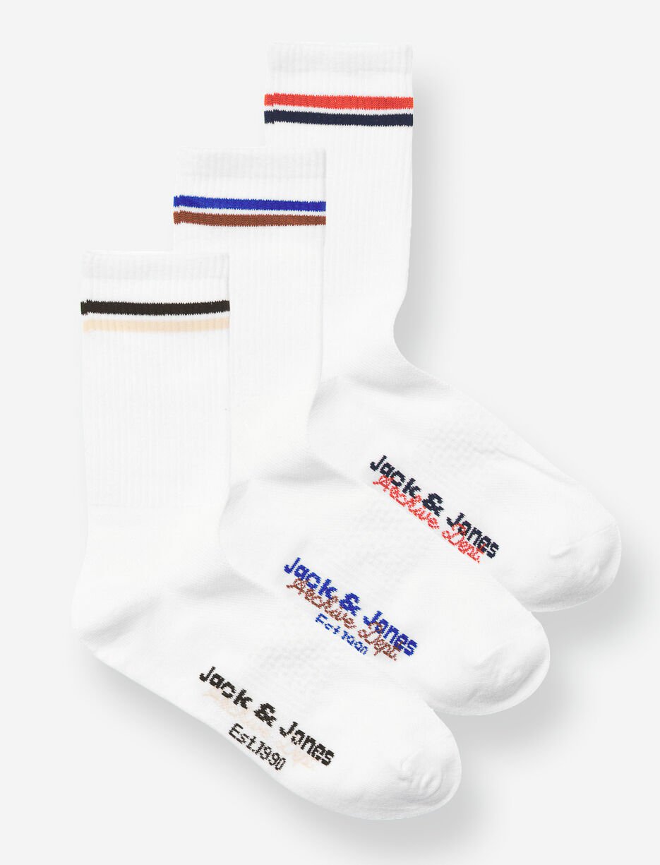 Chaussettes &agrave; rayures - paquet de 3