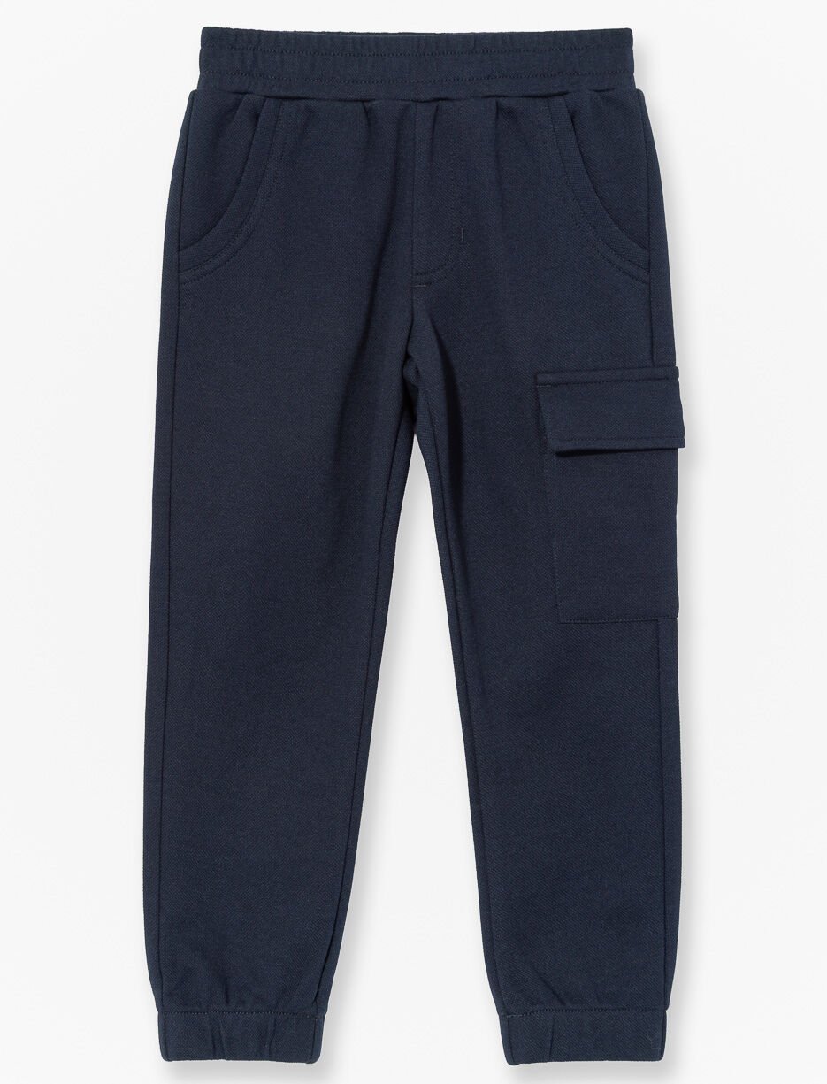 Pantalon jogger cargo ouaté - petit garçon