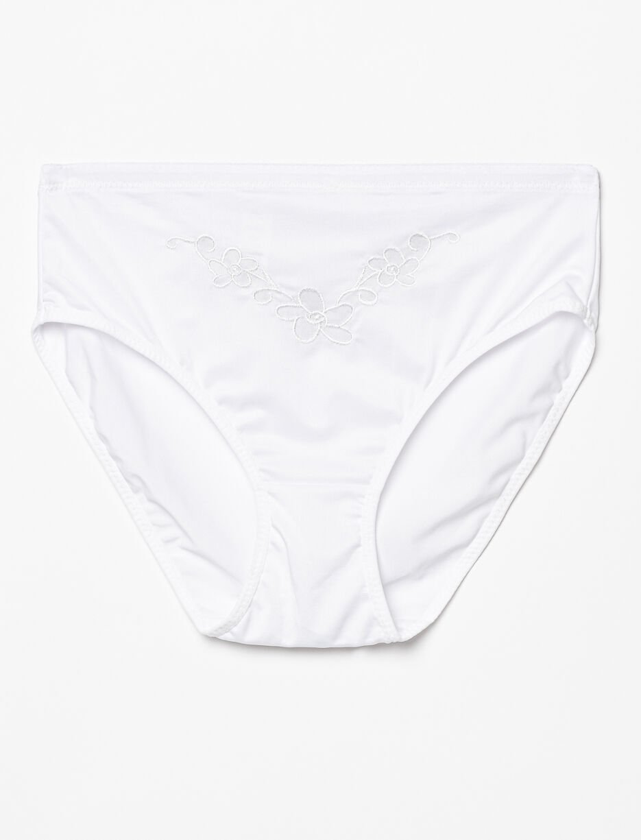 Culotte régulière à broderie