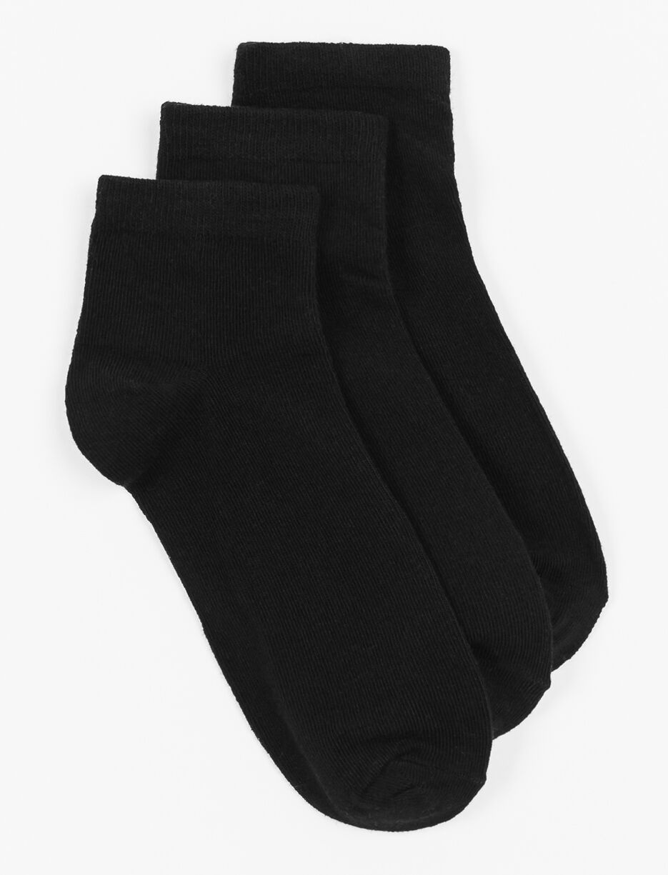 Solid Ankle Socks - Pack of 3