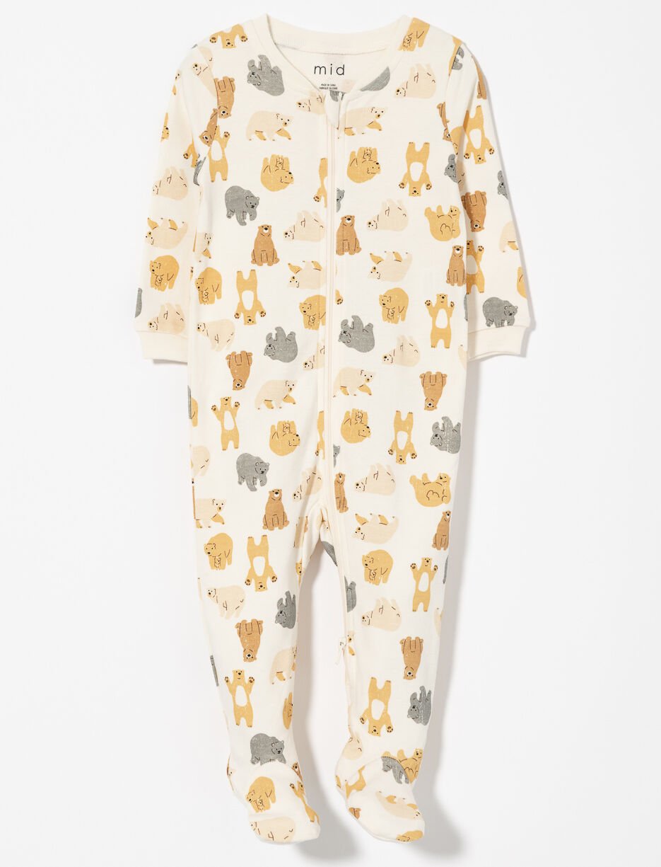 Printed Onesie PJ with Anti-slip Feet