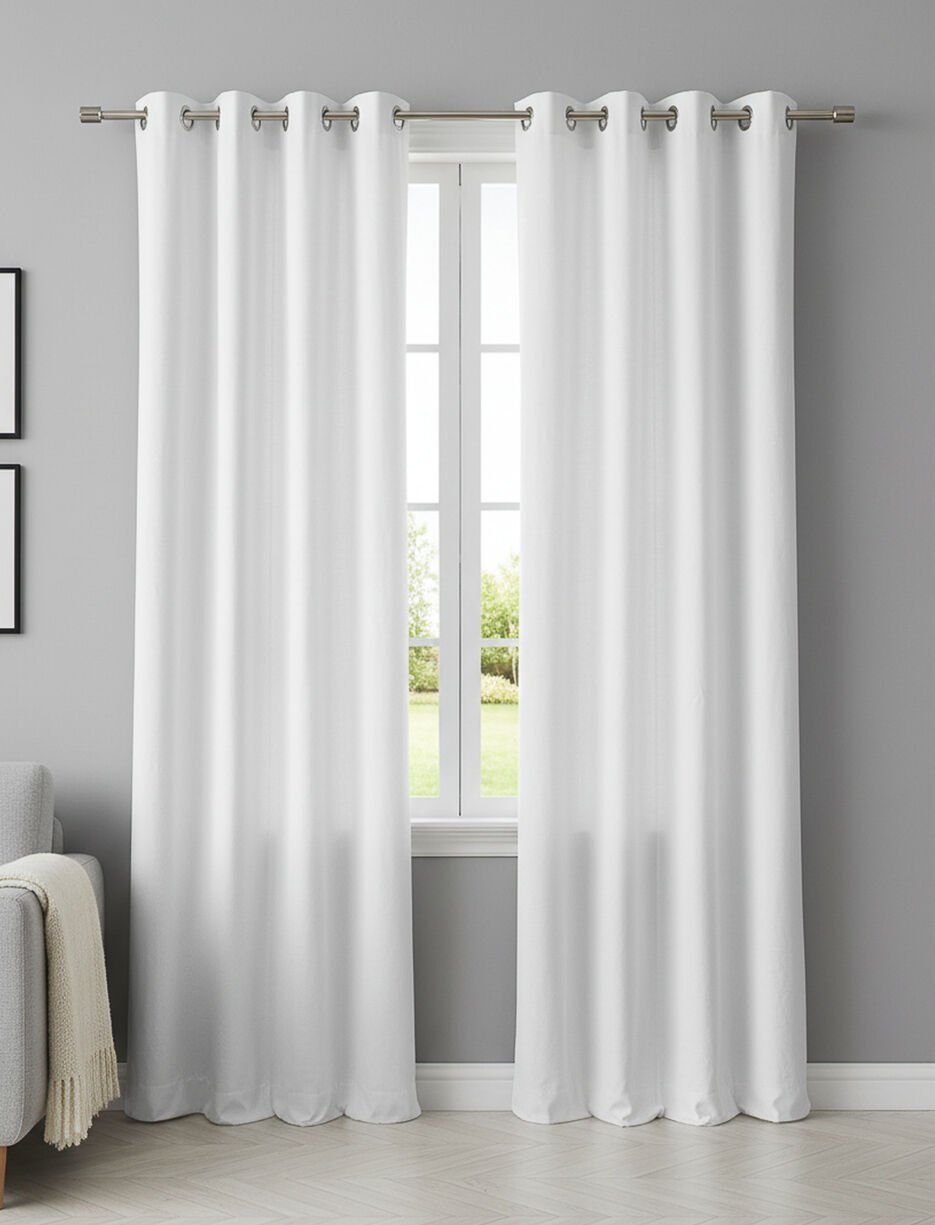 Panneau de rideau coupe-lumi&egrave;re textur&eacute;