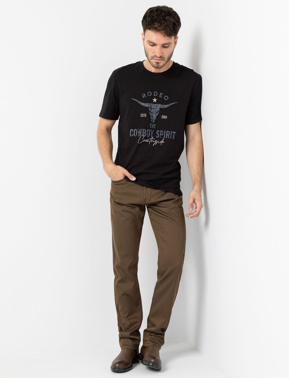 Pantalon droit extensible