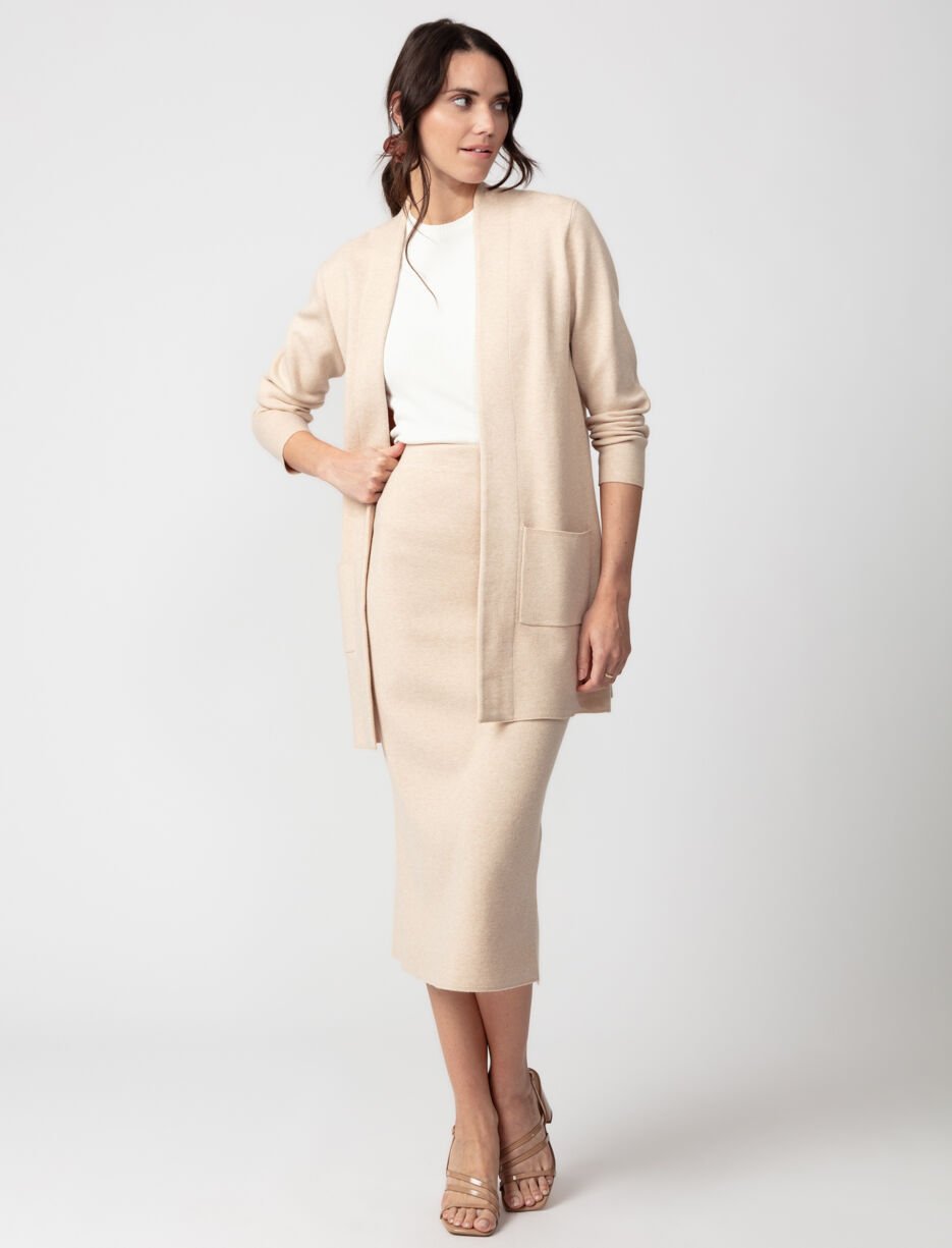 Cardigan ouvert en tricot