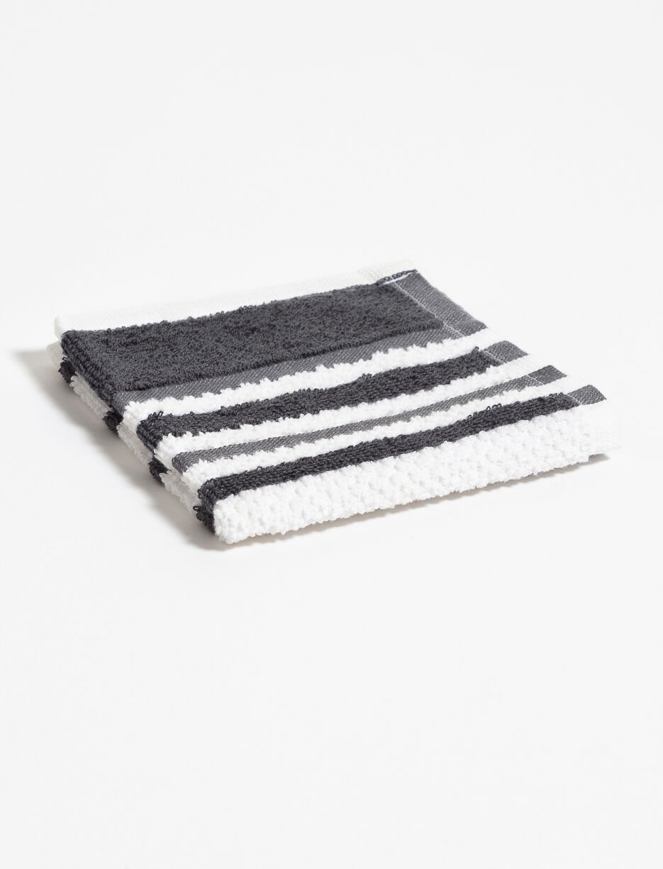 Facecloth with Textured Stripes